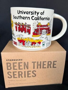 Starbucks University of Southern California Red, Yellow & White Ceramic Mug